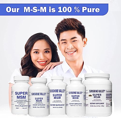 Sunshine Valley Super MSM Powder (Methylsulfonylmethane), Unflavored