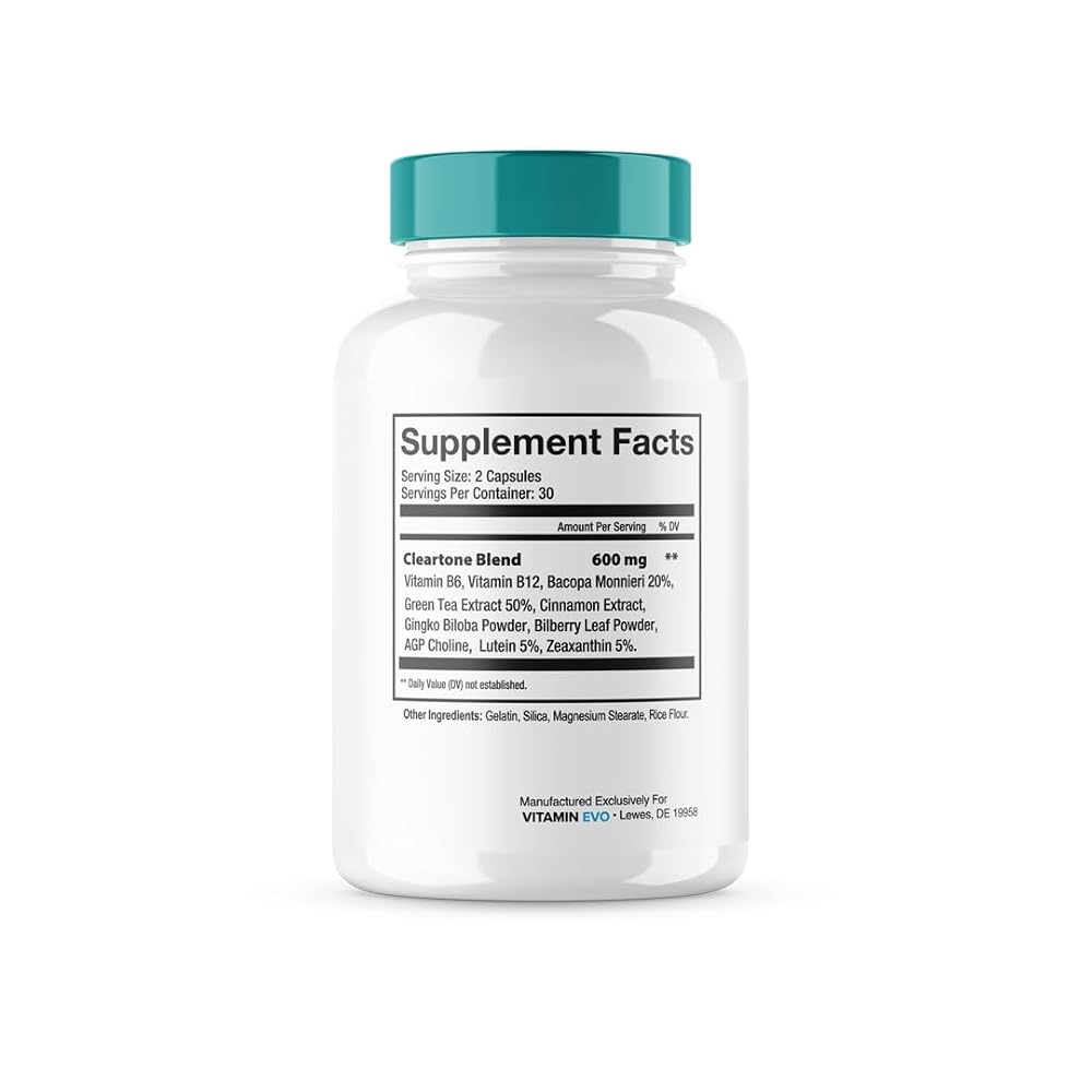 Vitamin Evo Cleartone Capsules for Ear Health - 120 Capsules - image 3