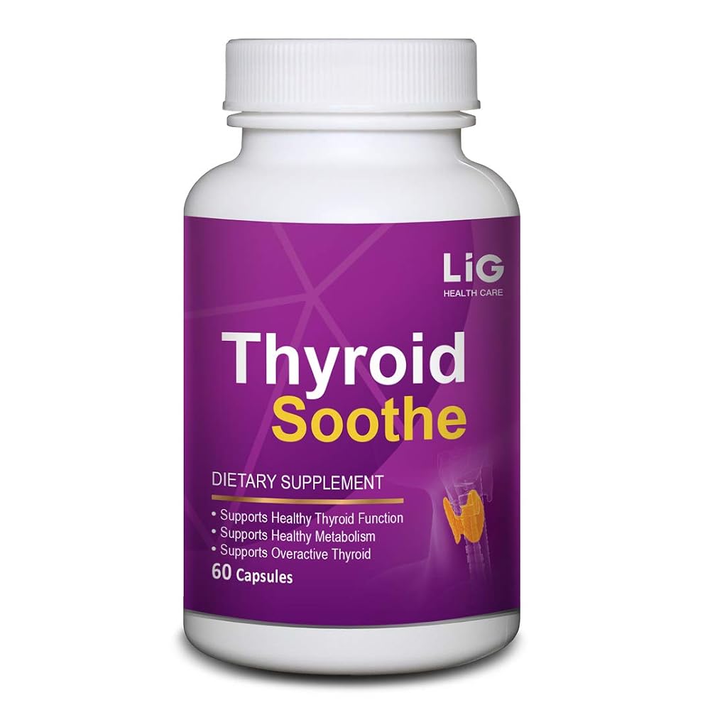 LIG Health Care Thyroid Soothe Capsules for Overactive Thyroid - 60 Capsules