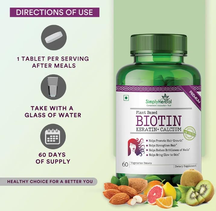 MAGICHOOD Biotin Tablet for Hair, Nail & Skin - 60 Tablets - image 3