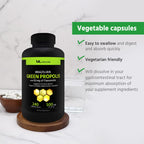 ML Naturals Brazilian Green Propolis 500mg Immune Support - 240 Capsules - image 5