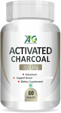 Generic Activated Charcoal 500mg Digestive Support - 60 Tablets