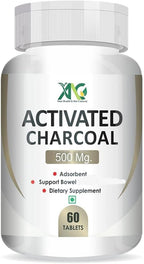 Generic Activated Charcoal 500mg Digestive Support - 60 Tablets
