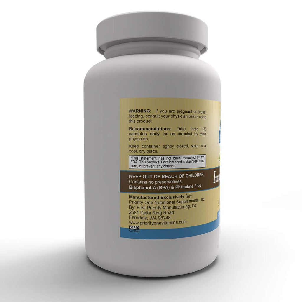 Priority One Immuno Caps Immune Support - 90 Capsules - image 5