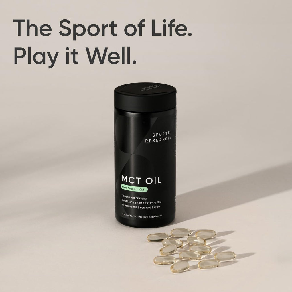 Sports Research Coconut MCT Oil 3000mg - 240 Softgels - image 7