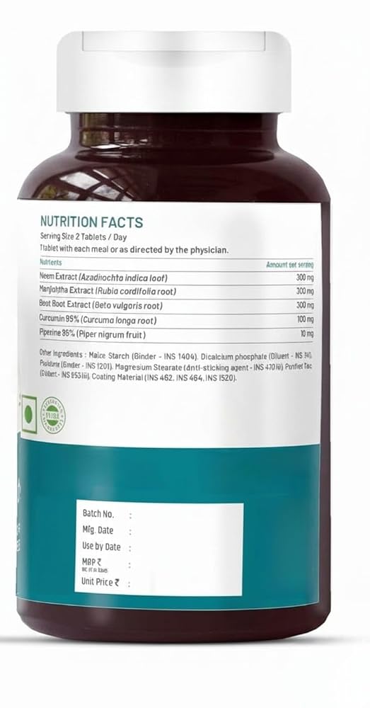 Generic Welness Blood Detox Herbal Supplement - 60 Vegetarian Tablets - image 6