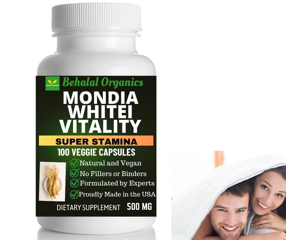 Behalal Organics Mondia Whitei 500mg - 100 Vegetarian Capsules - image 4