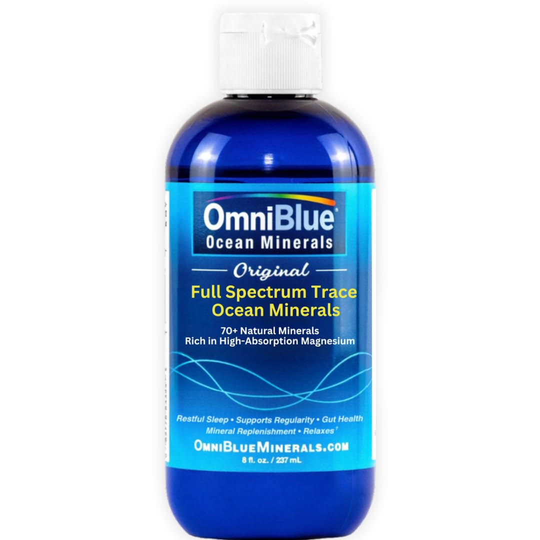 OmniBlue Ocean Minerals Liquid Magnesium 70+ Trace Minerals - 8 oz