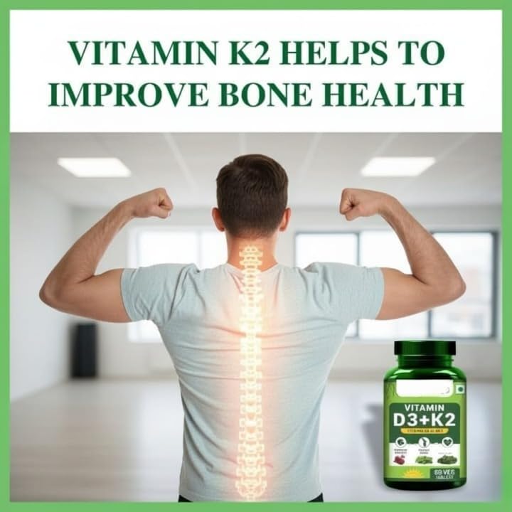 Naturals Vitamin D3 + K2 Plant Based Supplement - 60 Vegetarian Tablets - image 4