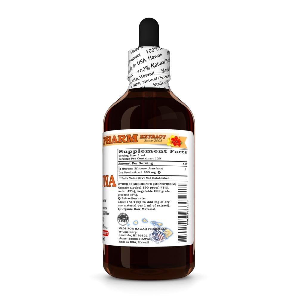 Hawaii Pharm Mucuna (Mucuna pruriens) Seed Liquid Extract