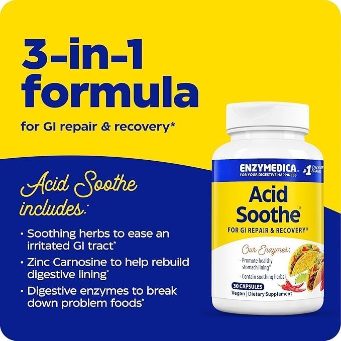 Enzymedica Acid Soothe Digestive Enzyme Supplement - 90 Capsules - image 2