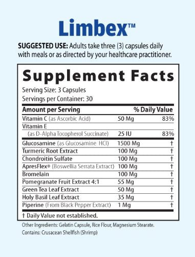 Medix Select Limbex Joint Health Glucosamine & Chondroitin - 90 Capsules - image 2