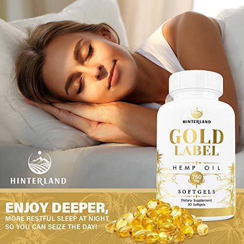 Hinterland Gold Label Hemp Oil 25mg - 30 Softgels - image 6
