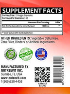 NutreeVit 100% Organic Reishi Mushroom Immune Support - 240 Capsules - image 3