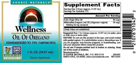 Source Naturals Wellness Oil of Oregano