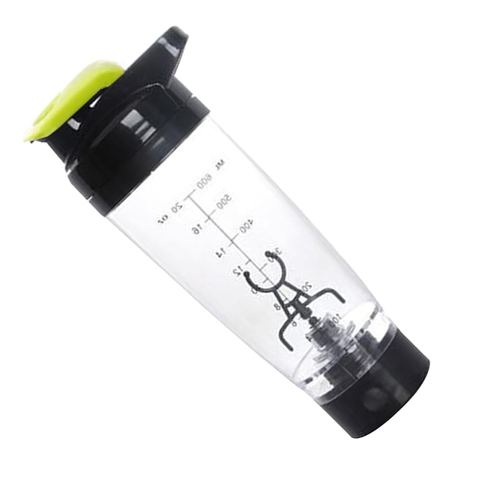 TIDTALEO Battery Operated Shaker Bottle Mixer 600ml - Green