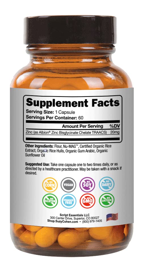 Script Essentials Chelated Zinc Immune Support - 60 Capsules - image 6