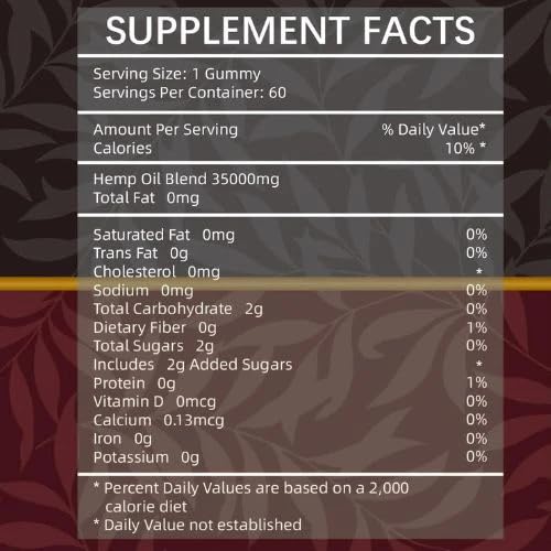 Organic Greek Premium High Potency Hemp Gummy Bears - 60 Count - image 3