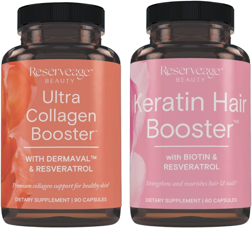 Reserveage Ultra Collagen Booster & Keratin Hair Booster - 150 Capsules