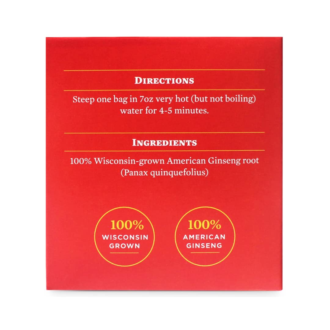 Baumann American Ginseng Tea Bags for Focus & Energy - 20 Count - image 4