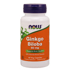 Now Foods Ginkgo Biloba 60mg - 60 Vegetarian Capsules
