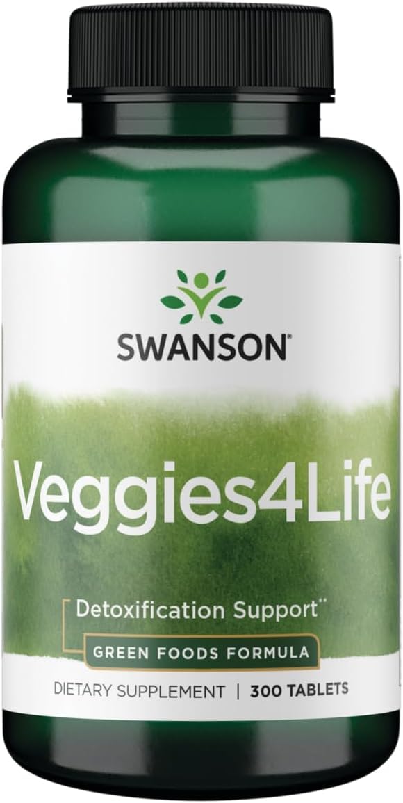 Swanson Veggies4Life Antioxidants and Fiber - 300 Tablets