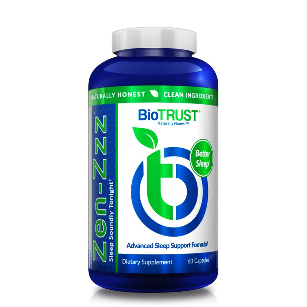 BioTrust Zen-Zzz Sleep Aid Melatonin Magnesium L-Theanine - 60 Capsules