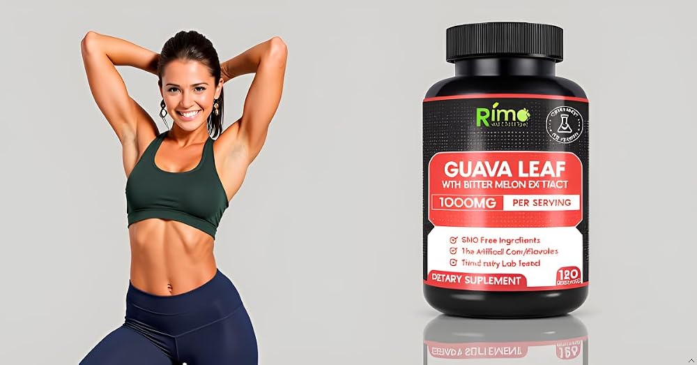 Rimo Nutrition Guava Leaf Extract with Bitter Melon - 120 Vegetarian Capsules - image 6