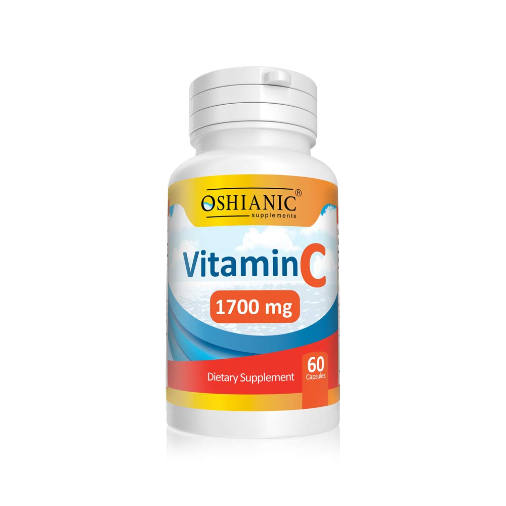 Oshianic Vitamin C 1700 mg Immune Support - 60 Capsules