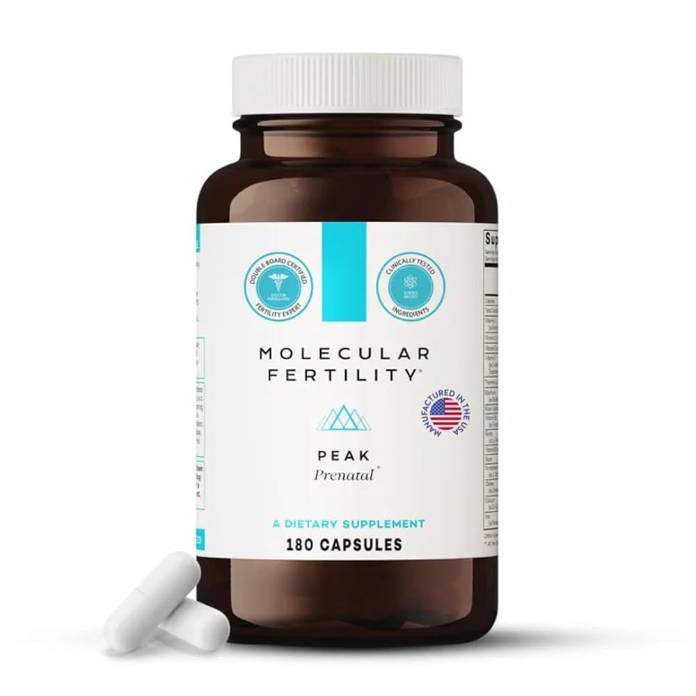 Molecular Fertility Peak Prenatal Vitamins - 180 Capsules