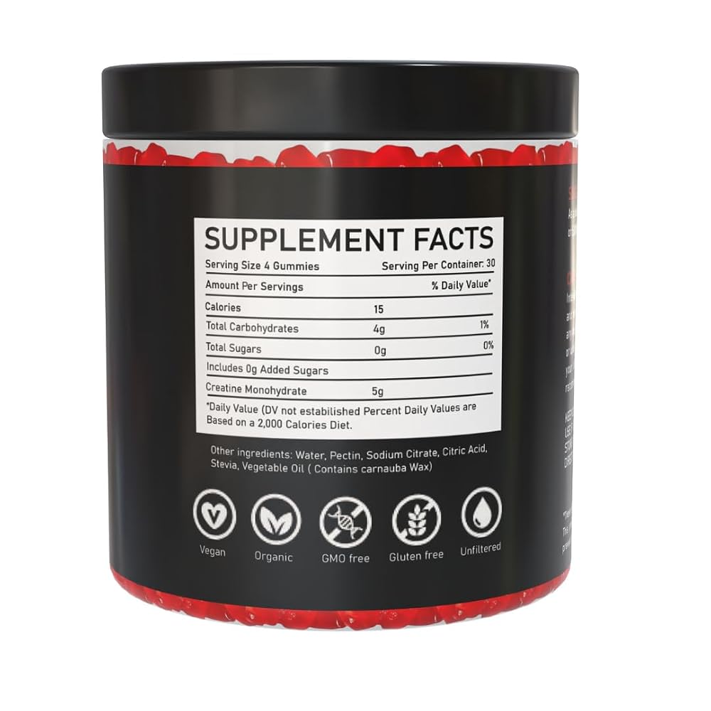 PRO GAINS Creatine Monohydrate Gummies for Muscle Strength - 120 Gummies - image 2