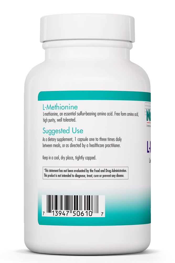 Allergy Research Group L-Methionine Amino Acid - 100 Capsules - image 3