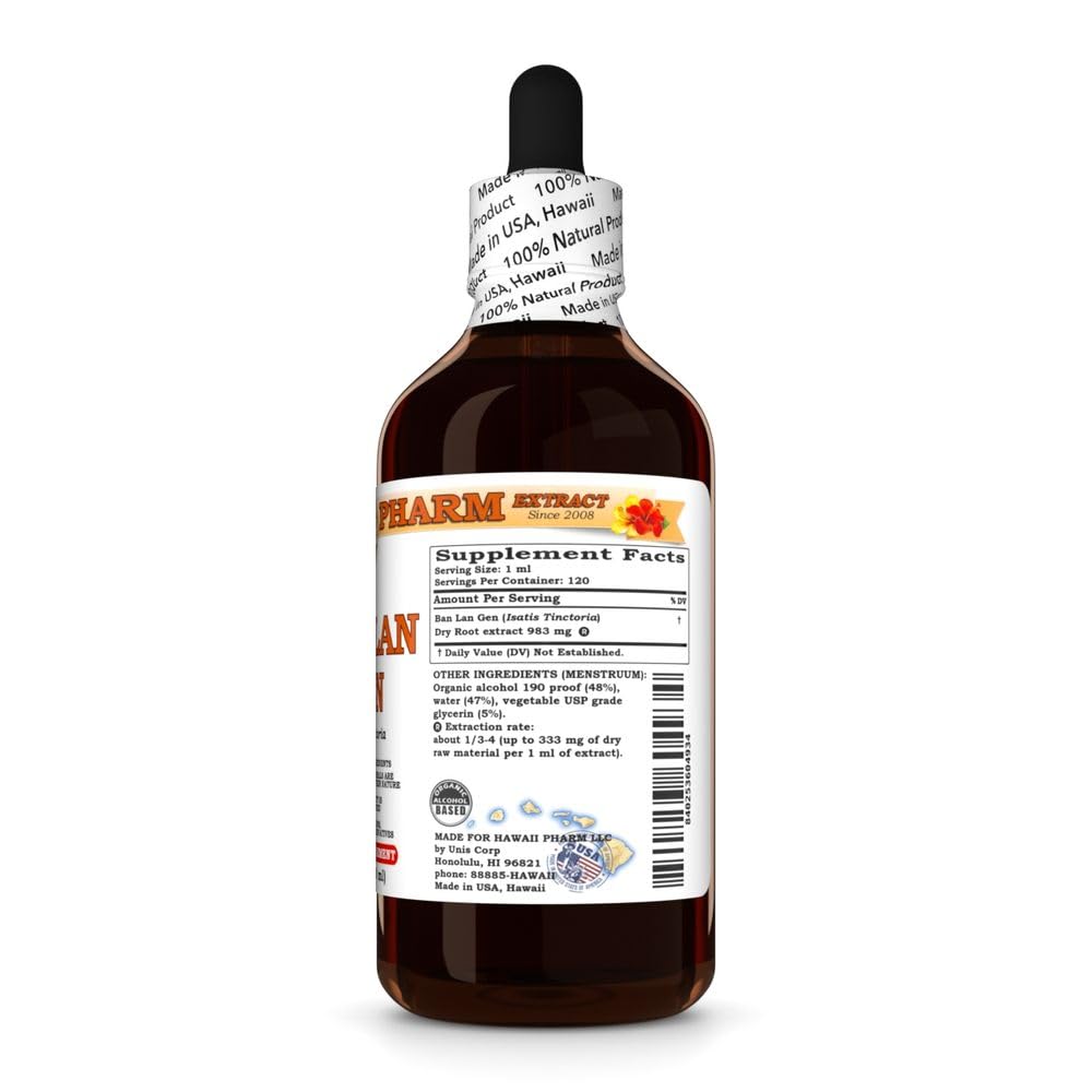 Hawaii Pharm Ban LAN Gen (Isatis tinctoria) Root Liquid Extract