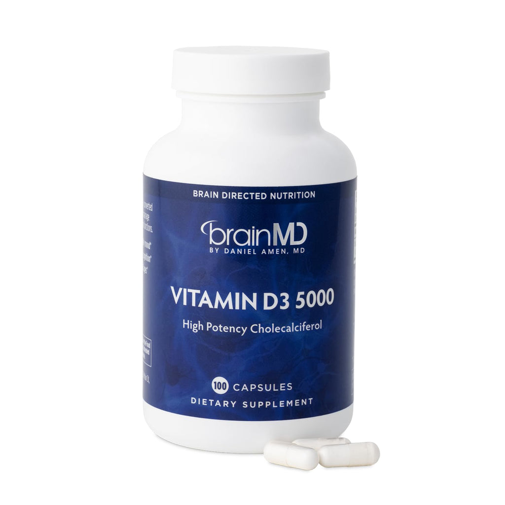 BrainMD Dr Amen Vitamin D3 5000 IU - 100 Softgels