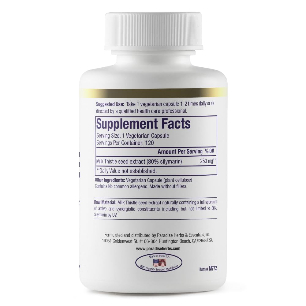 Paradise Herbs & Essentials Milk Thistle Whole Spectrum Extract