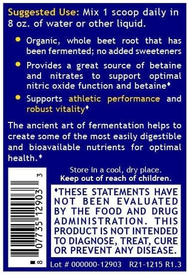 Quantum Nutrition Fermented Beets Organic Beet Root Powder - 6.3 oz - image 4