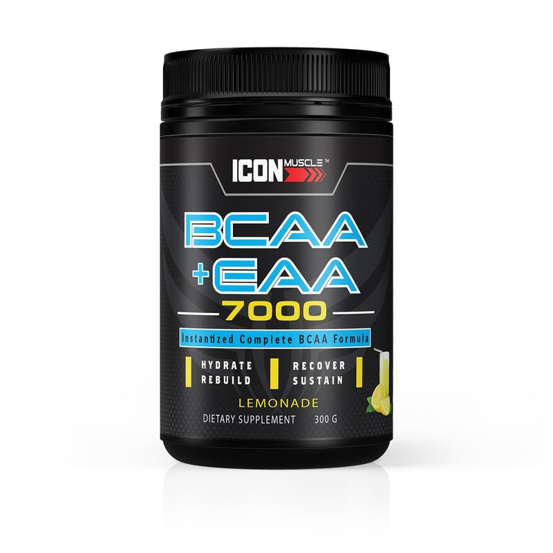 Icon Muscle BCAA + EAA Powder for Muscle Recovery - 30 Servings