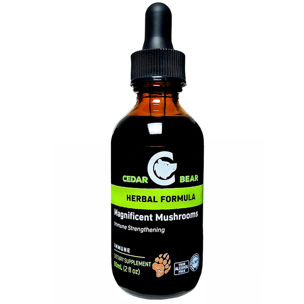 Cedar Bear Naturales Magnificent Mushrooms Liquid Herbal Supplement - 2 Fl Oz
