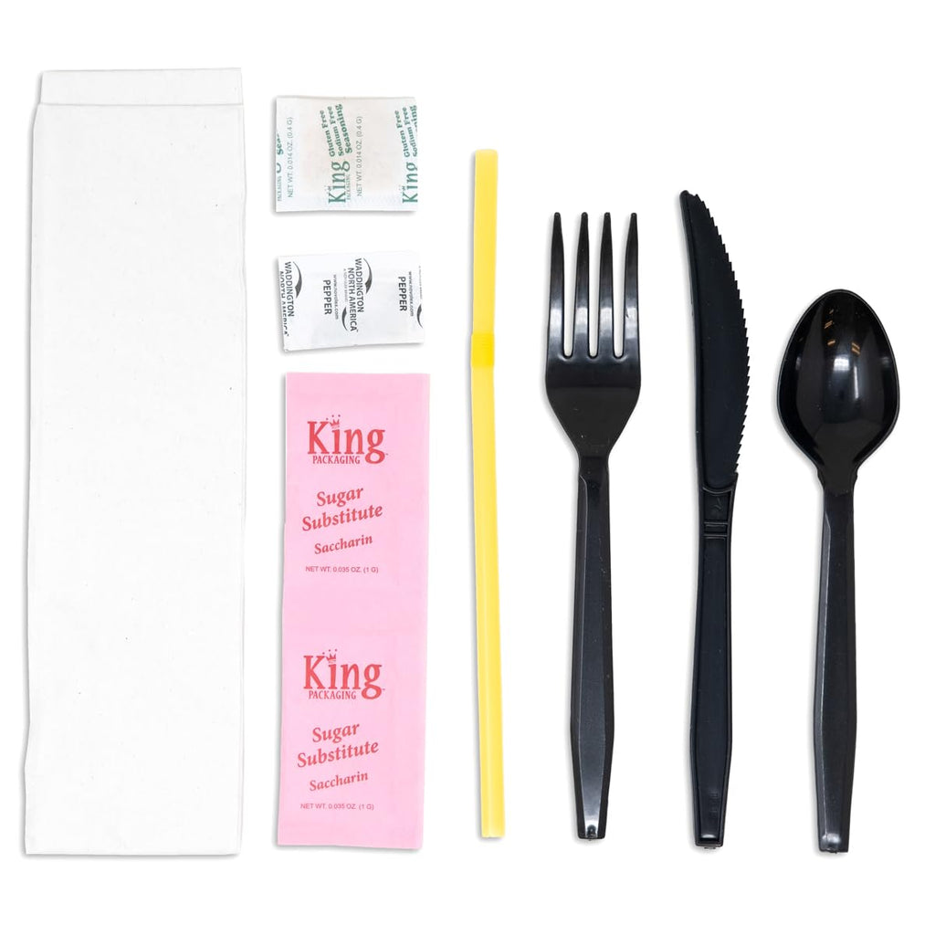 Bremen-King Orange 2 Sugar Free/Low Sodium Diet Cutlery Kit - 250/Case