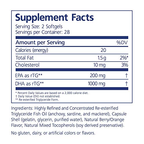 PRN Nuretin High DHA Omega-3 Fish Oil - 56 Softgels - image 3