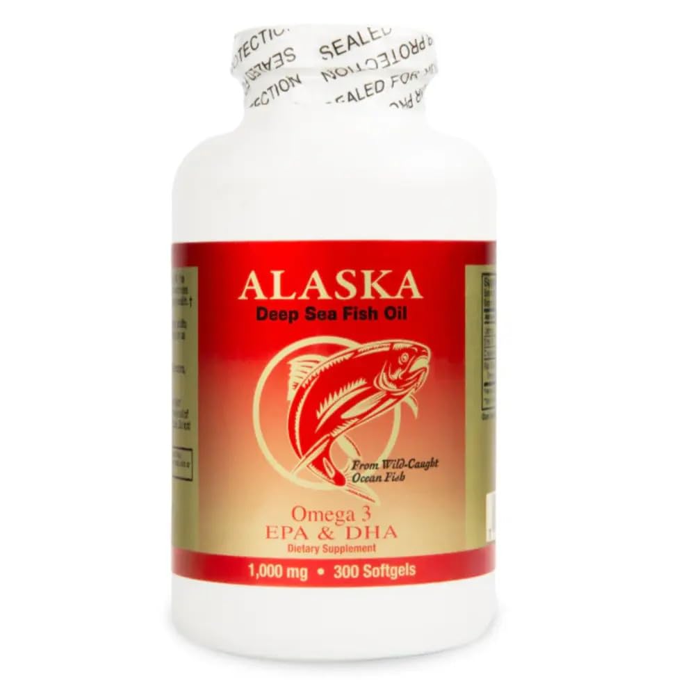 NCB Alaska Deep Sea Fish Oil Omega 3 EPA DHA 1000mg - 300 Softgels