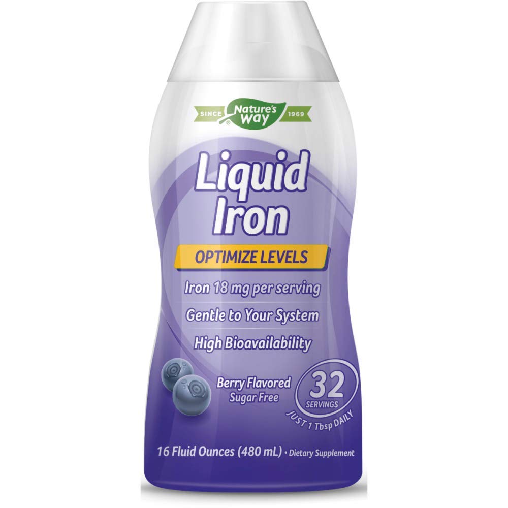 Wellesse Liquid Iron Natural Berry Flavor - 16 fl oz