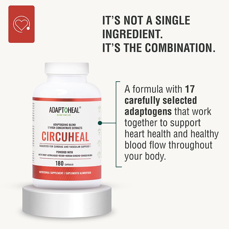 ADAPTOHEAL Circuheal Circulatory Support Ginkgo Astragalus - 180 Capsules - image 2