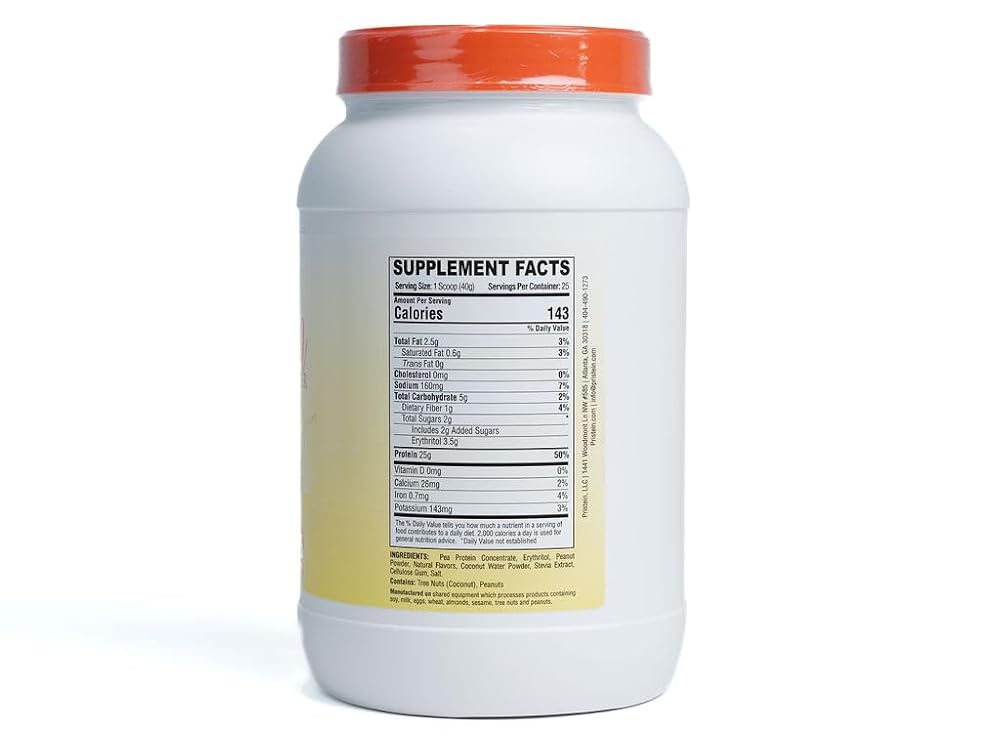 Pristein Vegan Protein Powder Peanut Butter Banana - 2.2 lb - image 3
