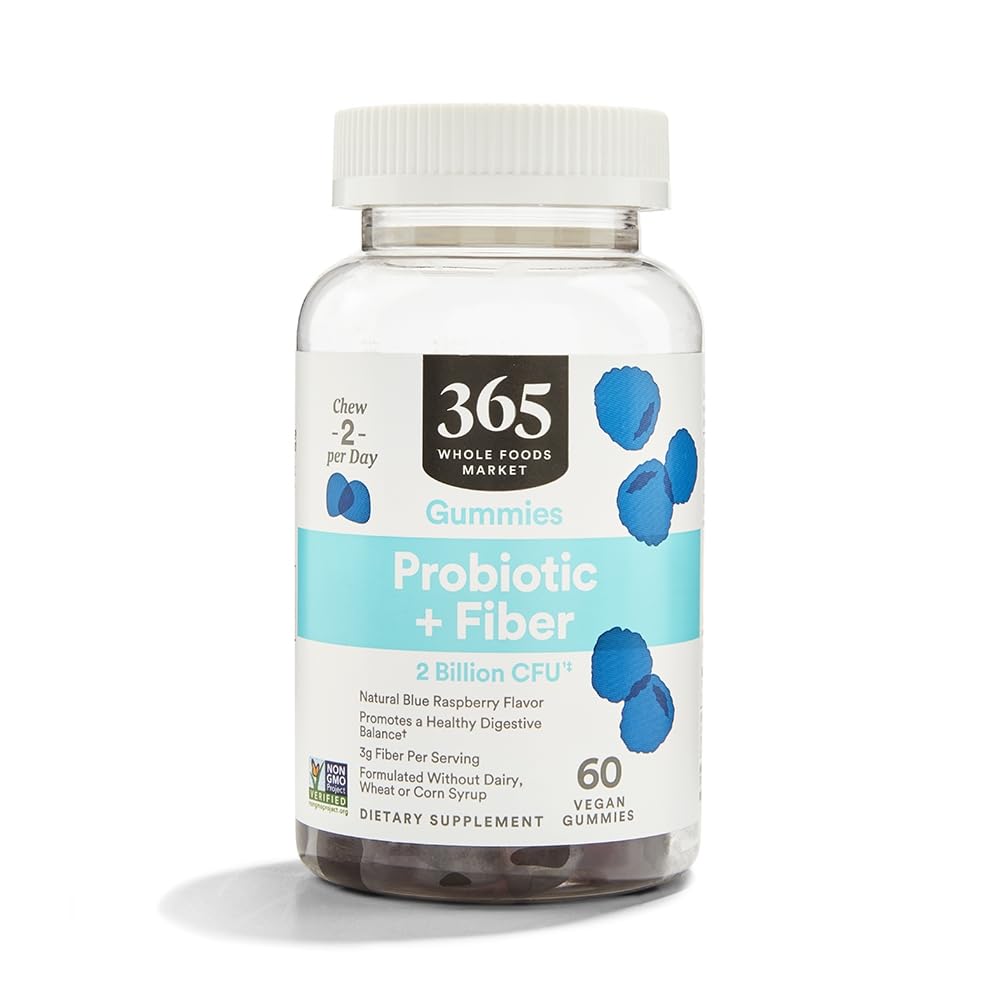 365 by Whole Foods Market Probiotic + Fiber Gummies - 60 Count