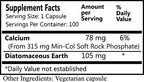 Daily Manufacturing K-Min Calcium Supplement - 100 Vegetarian Capsules - image 2