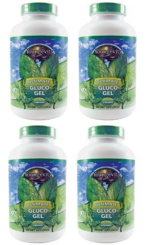 Youngevity Gluco-Gel Glucosamine Sulfate 500mg Joint Support - 240 Capsules