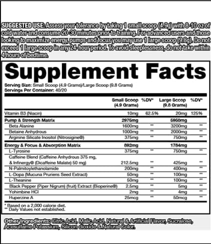 DRAGON PHARMA Venom Extreme Potency Pre-Workout