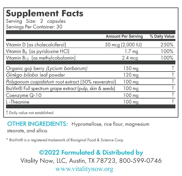 Vitality Now Stem Cell Renew Supplement - 60 Capsules - image 2
