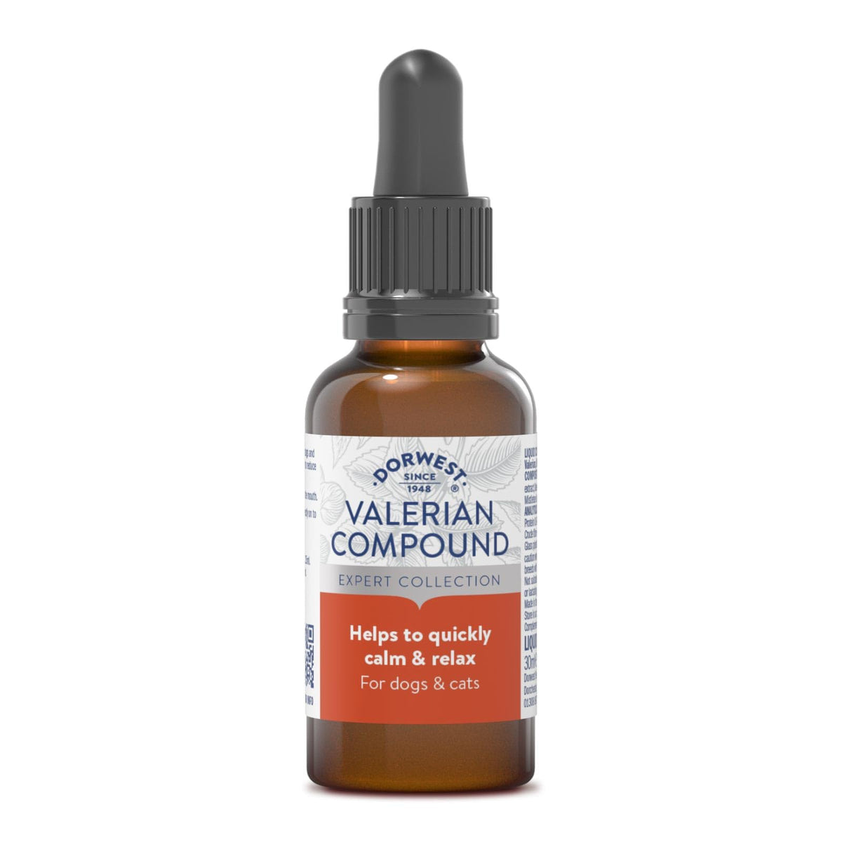Dorwest Herbs Organic Valerian Compound for Dogs and Cats - 30 ml